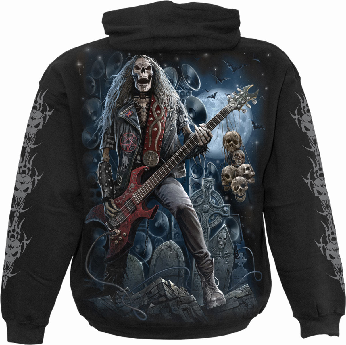 GRIM ROCKER - Sweat à capuche noir