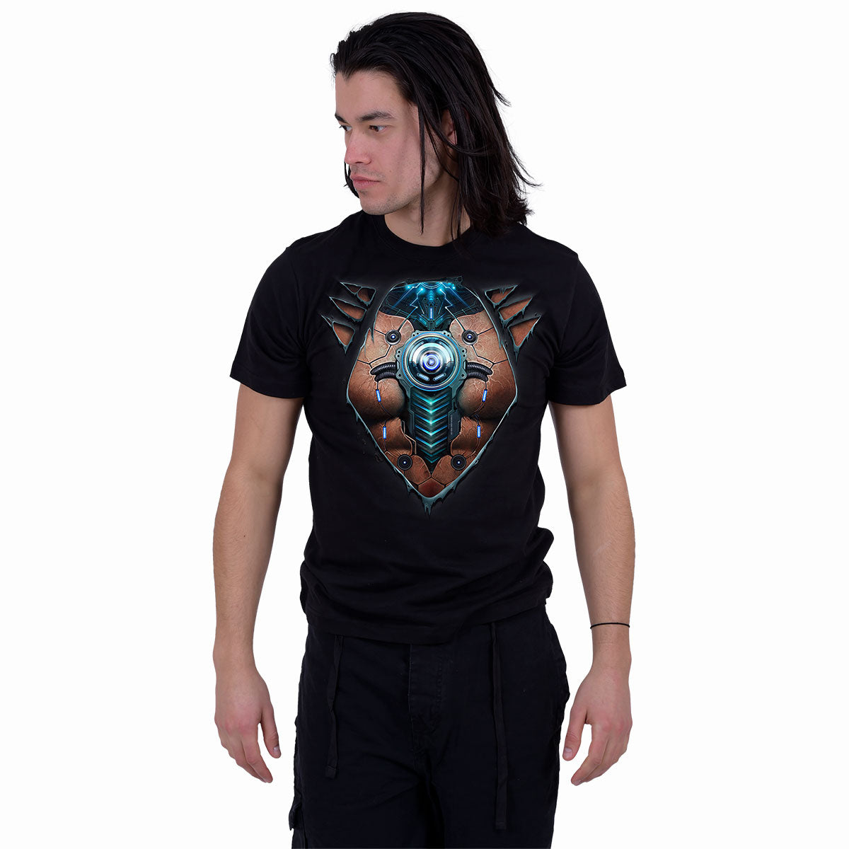 CYBER SKIN - T-shirt noir