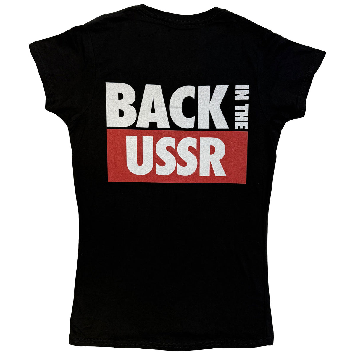 THE BEATLES - BACK IN THE USSR - Ladies T-Shirt Black