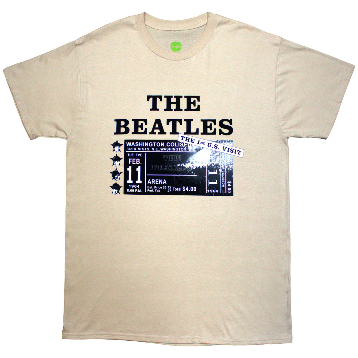 THE BEATLES - WASHINGTON '64 PROMO & SETLIST - T-Shirt Neutral