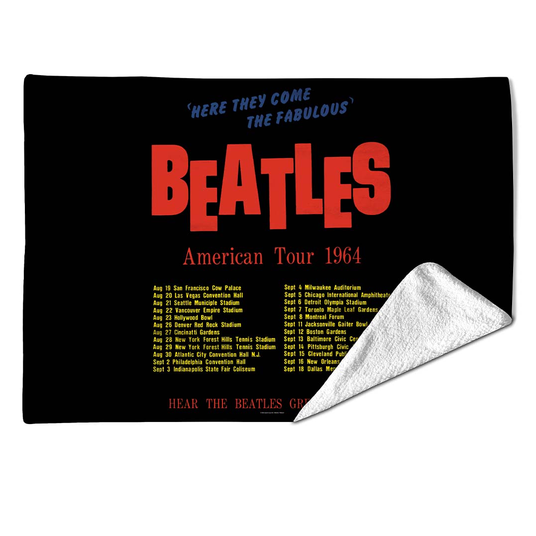 Rocksax The Beatles Blanket - America Tour Black