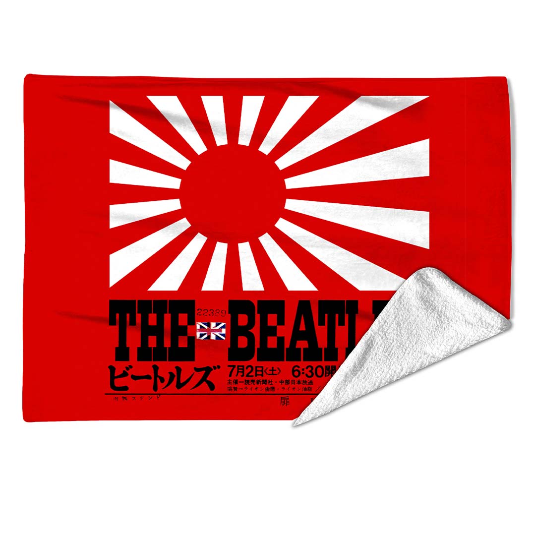 Rocksax The Beatles Blanket - Japan Flag