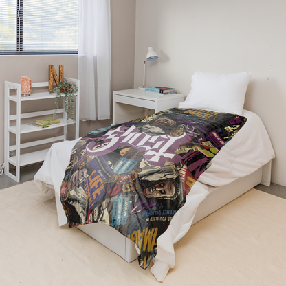 Rocksax Ghost Sherpa Fleece Blanket - Magazines