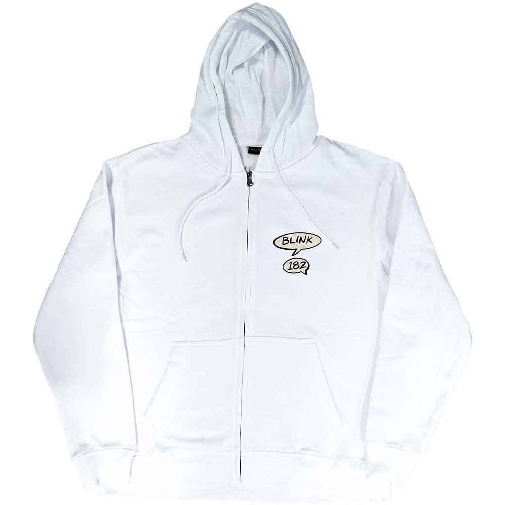 BLINK-182 - ROGER RABBIT - Zipped Hoodie White