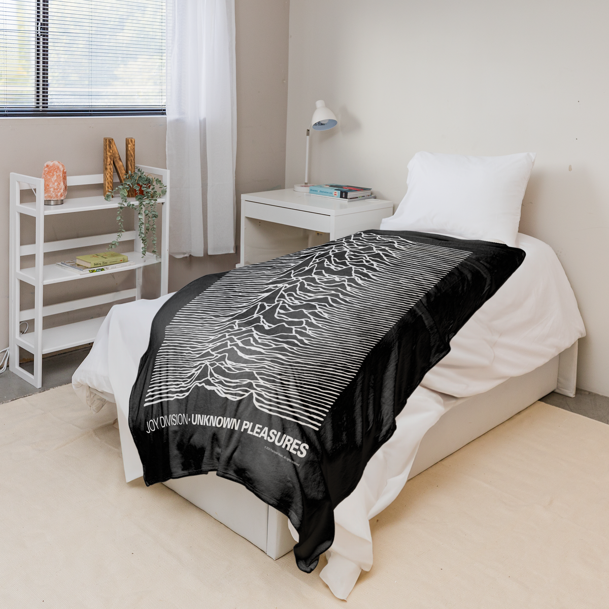 Rocksax Joy Division Sherpa Fleece Blanket - Unknown Pleasures