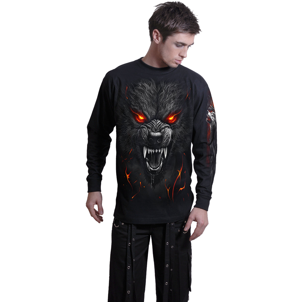 DARKEST FEAR - T-shirt à manches longues noir