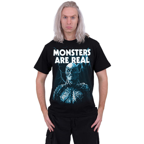 MONSTERS ARE REAL - T-shirt imprimé sur le devant noir