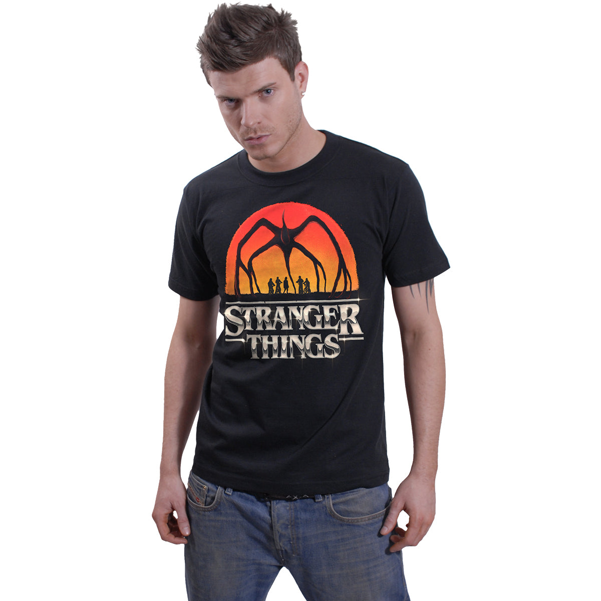 MIND FLAYER - T-shirt imprimé sur le devant Noir