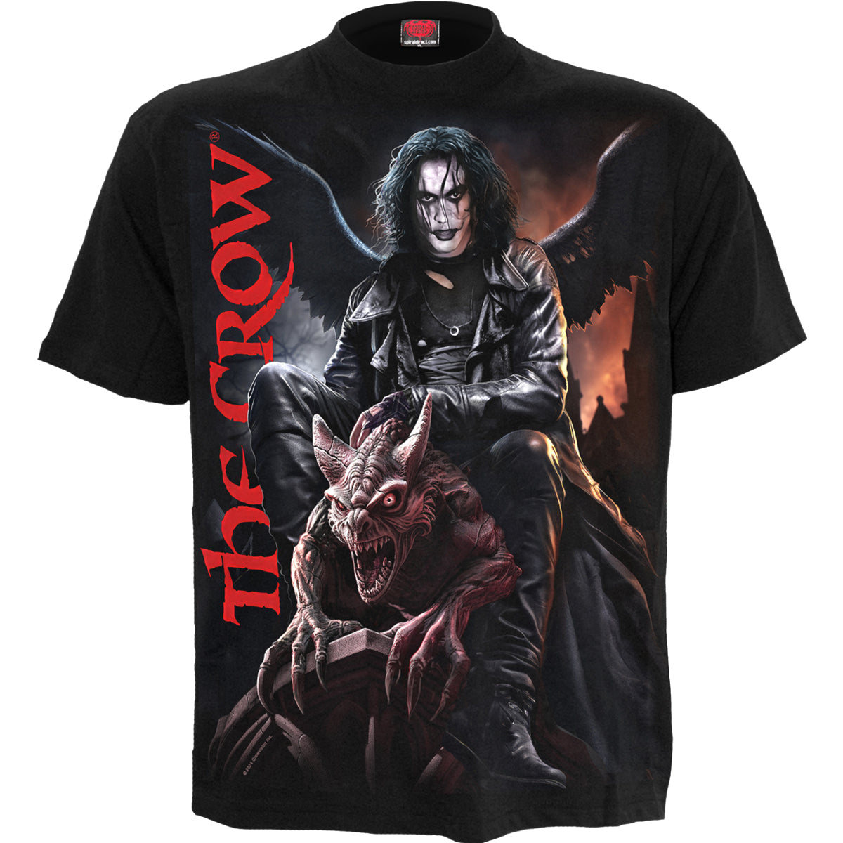 THE CROW - GARGOYLE - T-shirt imprimé sur le devant Noir