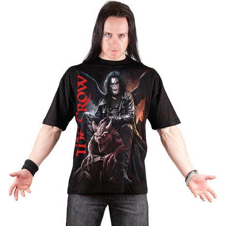 THE CROW - GARGOYLE - T-shirt imprimé sur le devant Noir