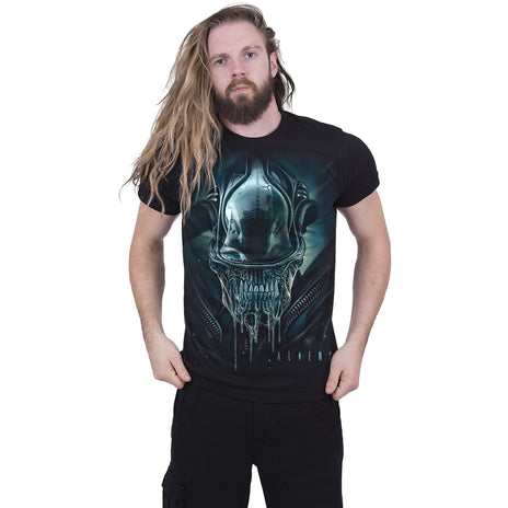 ALIEN - XENO MORPH - T-shirt imprimé sur le devant Noir