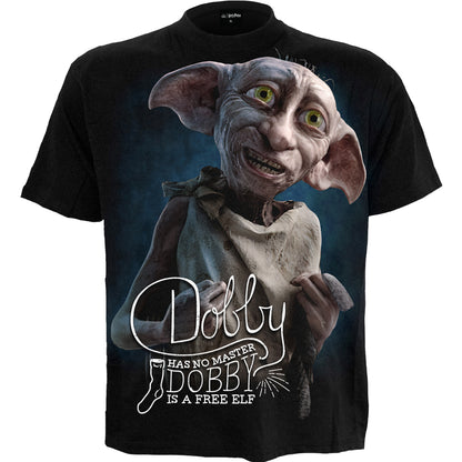 DOBBY - Front Print T-Shirt Black