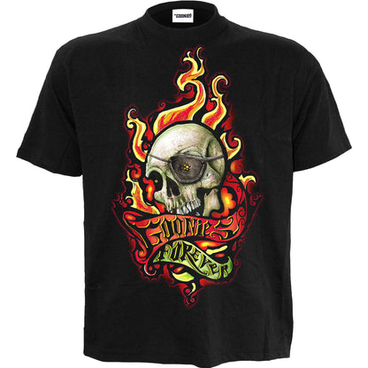 THE GOONIES - FOREVER - Front Print T-Shirt Black