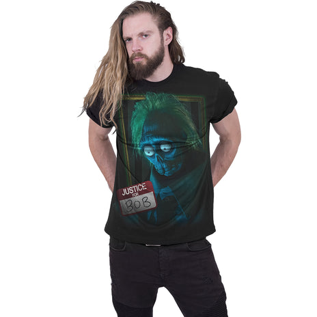 BEETLEJUICE 2 - JUSTICE FOR BOB - T-shirt imprimé sur le devant Noir