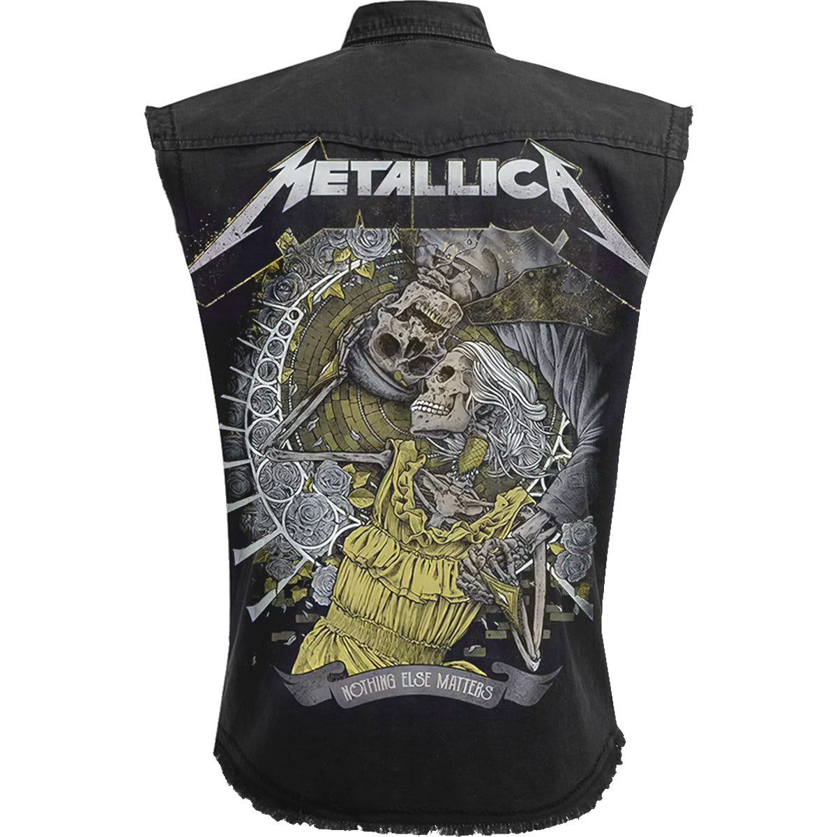 METALLICA - NOTHING ELSE MATTERS - Travailleur sans manches Stone Washed Noir