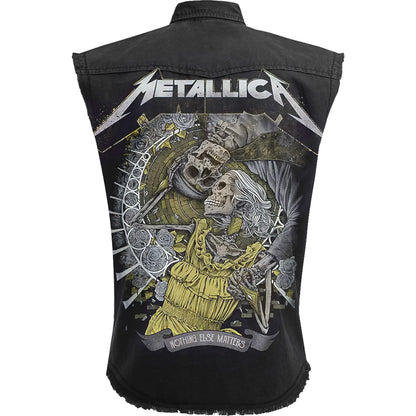 METALLICA - NOTHING ELSE MATTERS - Travailleur sans manches Stone Washed Noir