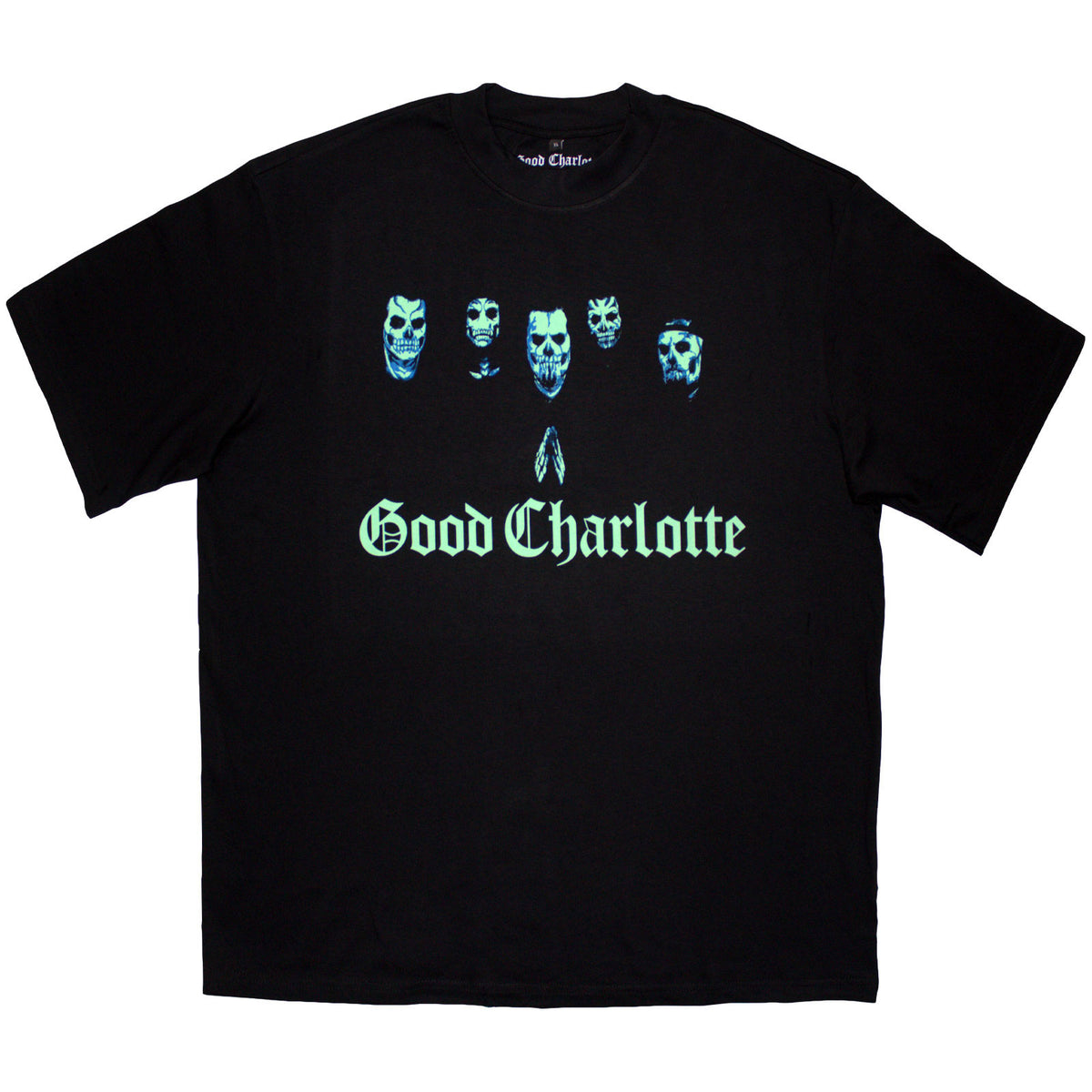 GOOD CHARLOTTE - GENERATION RX SKULLS - Oversized Boxy T-Shirt Black
