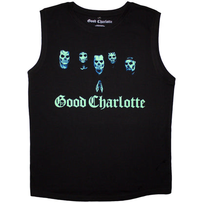 GOOD CHARLOTTE - GENERATION RX SKULL FACES - Tank T-Shirt Black
