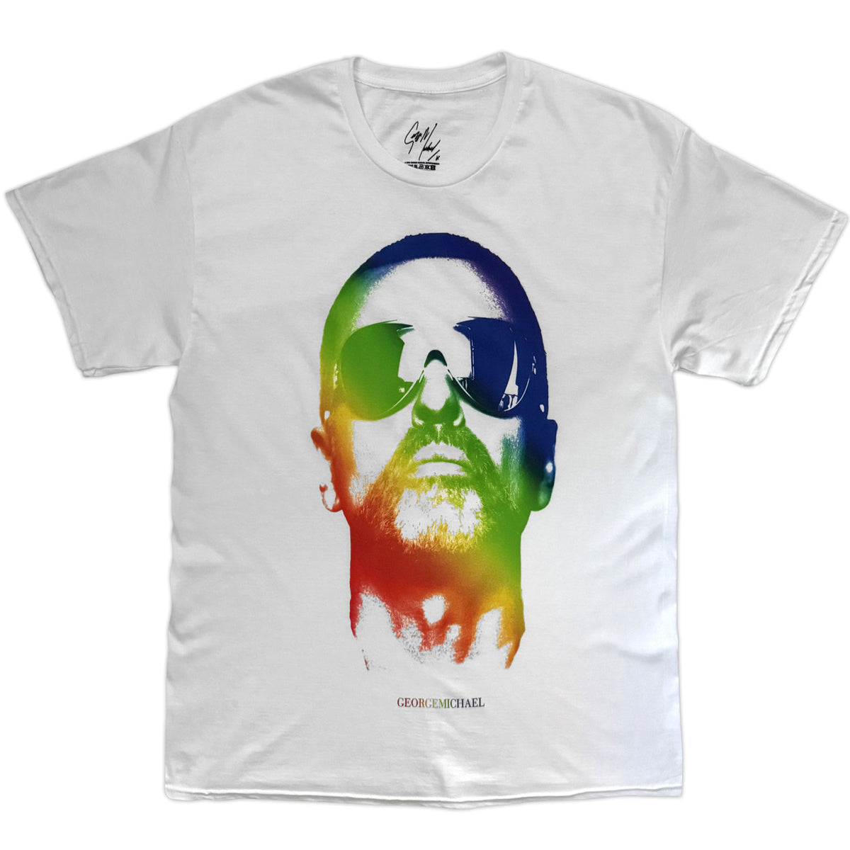 GEORGE MICHAEL - GRADIENT FACE - T-Shirt White