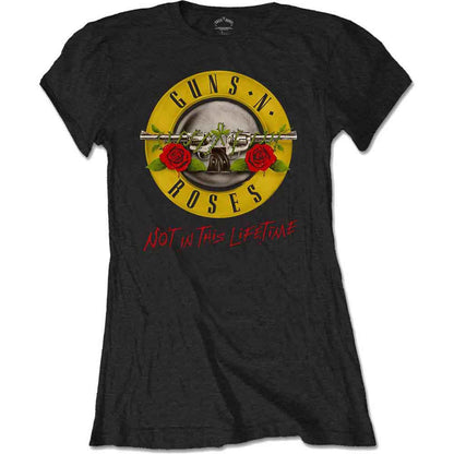 GUNS N' ROSES - NOT IN THIS LIFETIME TOUR - Ladies T-Shirt Black