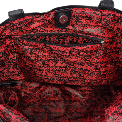 BURNT ROSE - Sac fourre-tout - Cuir PU de première qualité clouté