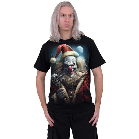 SANTA CLOWN - T-shirt noir