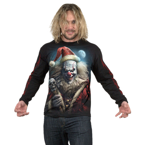 SANTA CLOWN - T-shirt à manches longues noir