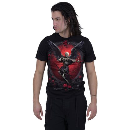 CUPID'S CURSE - T-shirt imprimé sur le devant Noir