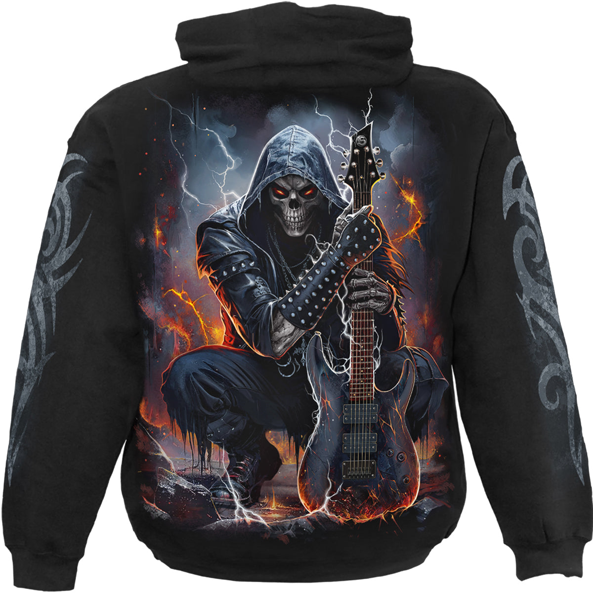 DEATH ROCKER - Sweat à capuche noir