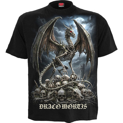 DRACO MORTIS  - T-shirt avec imprimé sur le devant, noir