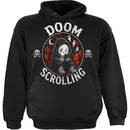 DOOM SCROLLING  - Hoody Black Front Only