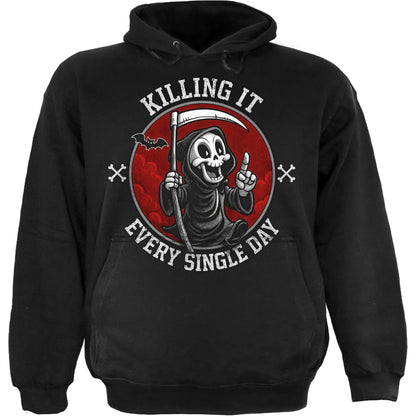 KILLING IT - Hoody Black Front Only