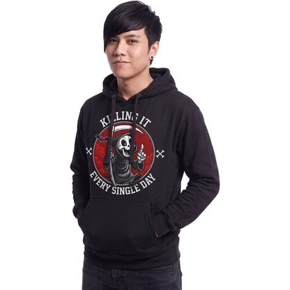 KILLING IT - Hoody Black Front Only