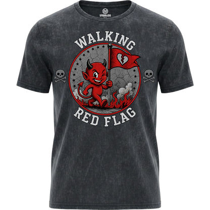 RED FLAG - T-shirt délavé à l'acide