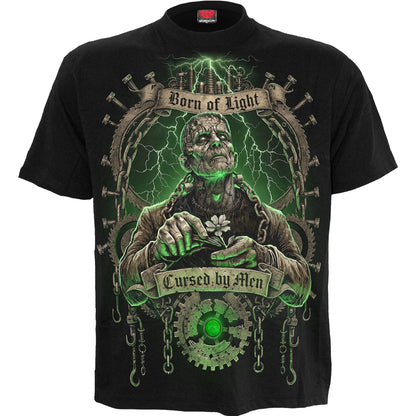 CURSED BY MEN - Front Print T-Shirt Black