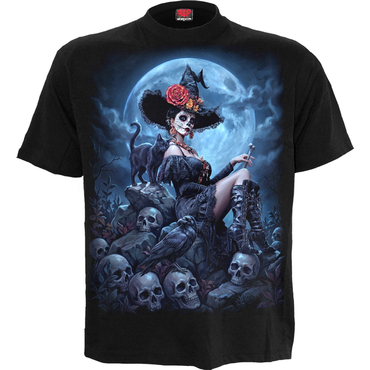 NIGHT OF THE DEAD - Front Print T-Shirt Black