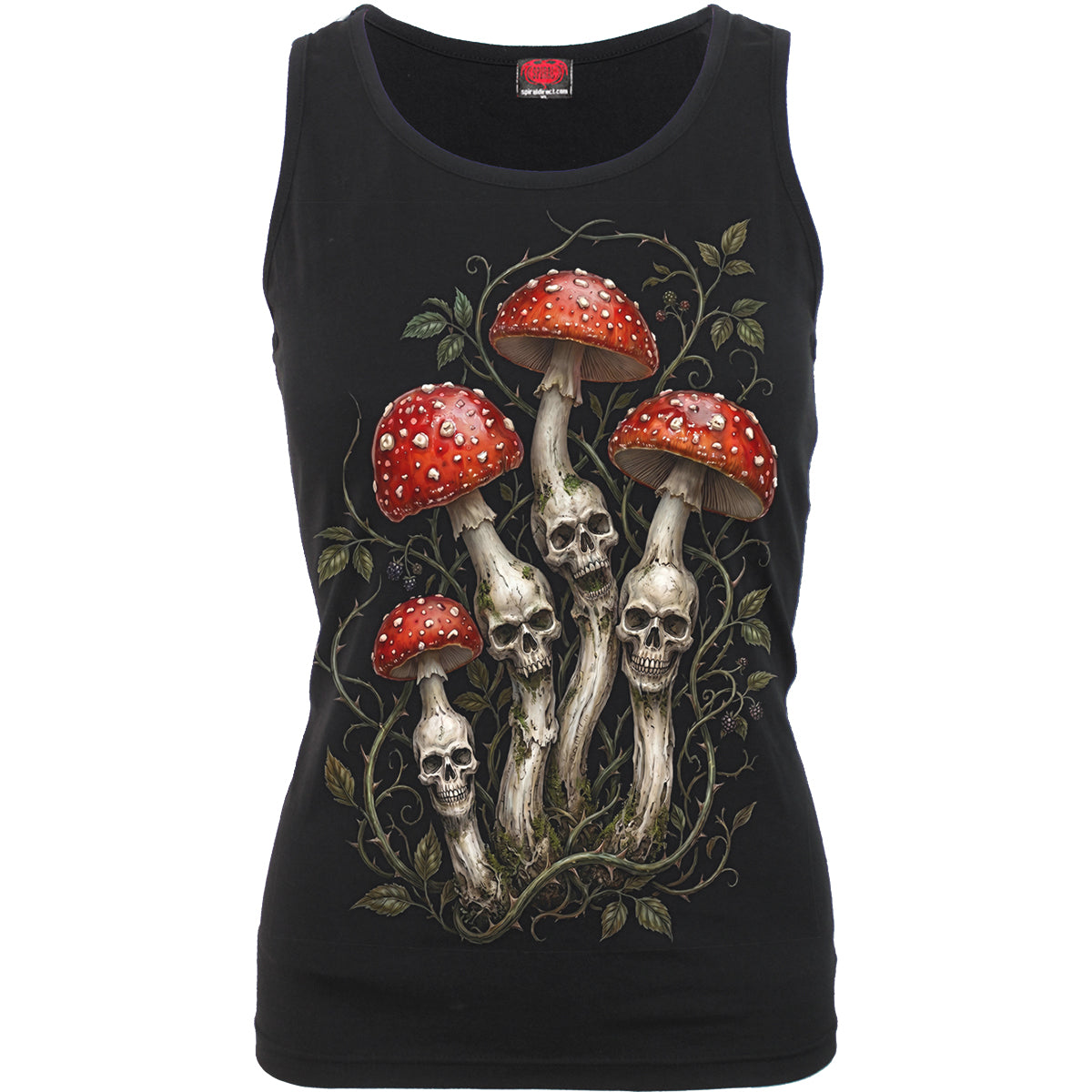SHROOMS - Razor Back Top Black