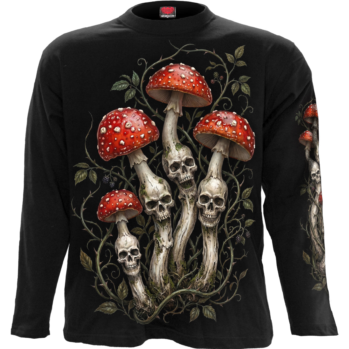 SHROOMS - Longsleeve T-Shirt Black