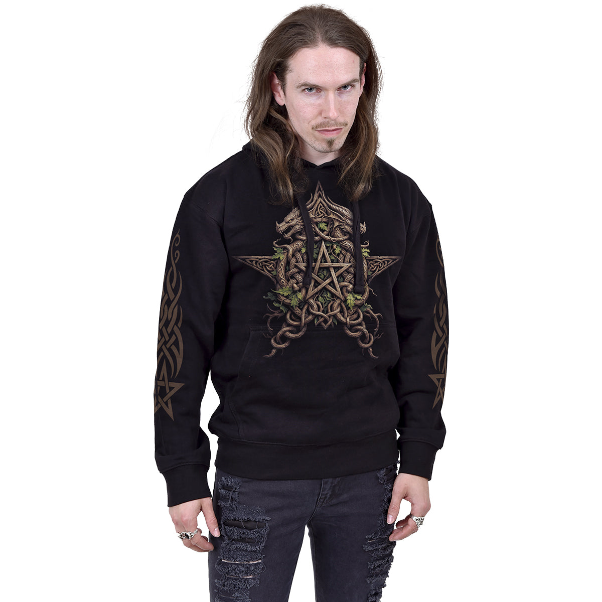 WOODLAND KING - Sweat à capuche noir