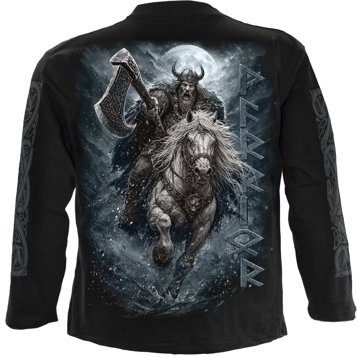VIKING RAMPAGE - Longsleeve T-Shirt Black