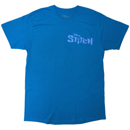 DISNEY - STITCH LOGO - T-Shirt Blue