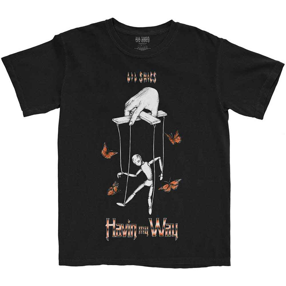 LIL SKIES - BUTTERFLY PUPPET - T-Shirt Black