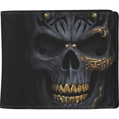 BLACK GOLD - Wallet - Bi-Fold with Zipped Coin Panel