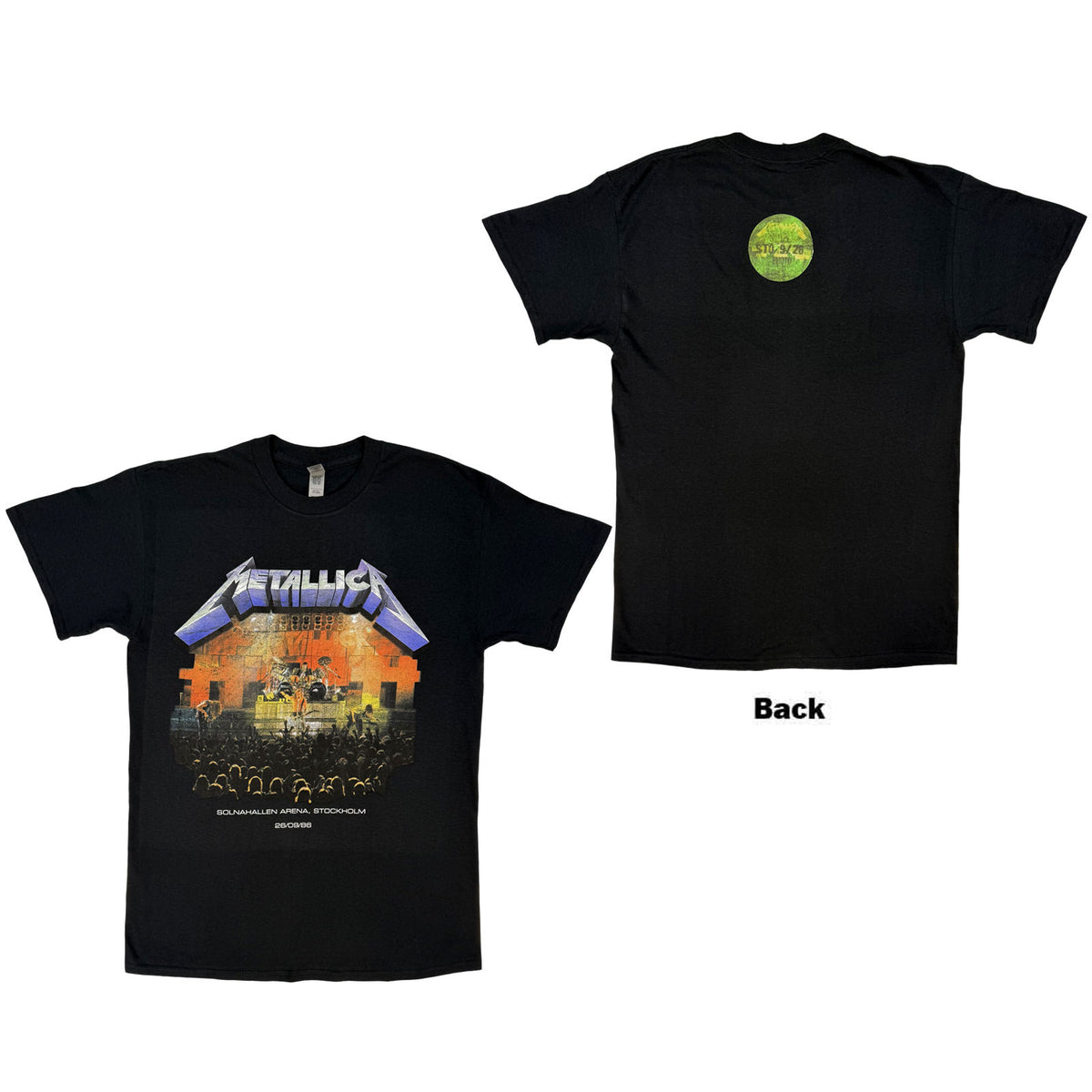 METALLICA - STOCKHOLM '86. - T-Shirt Black