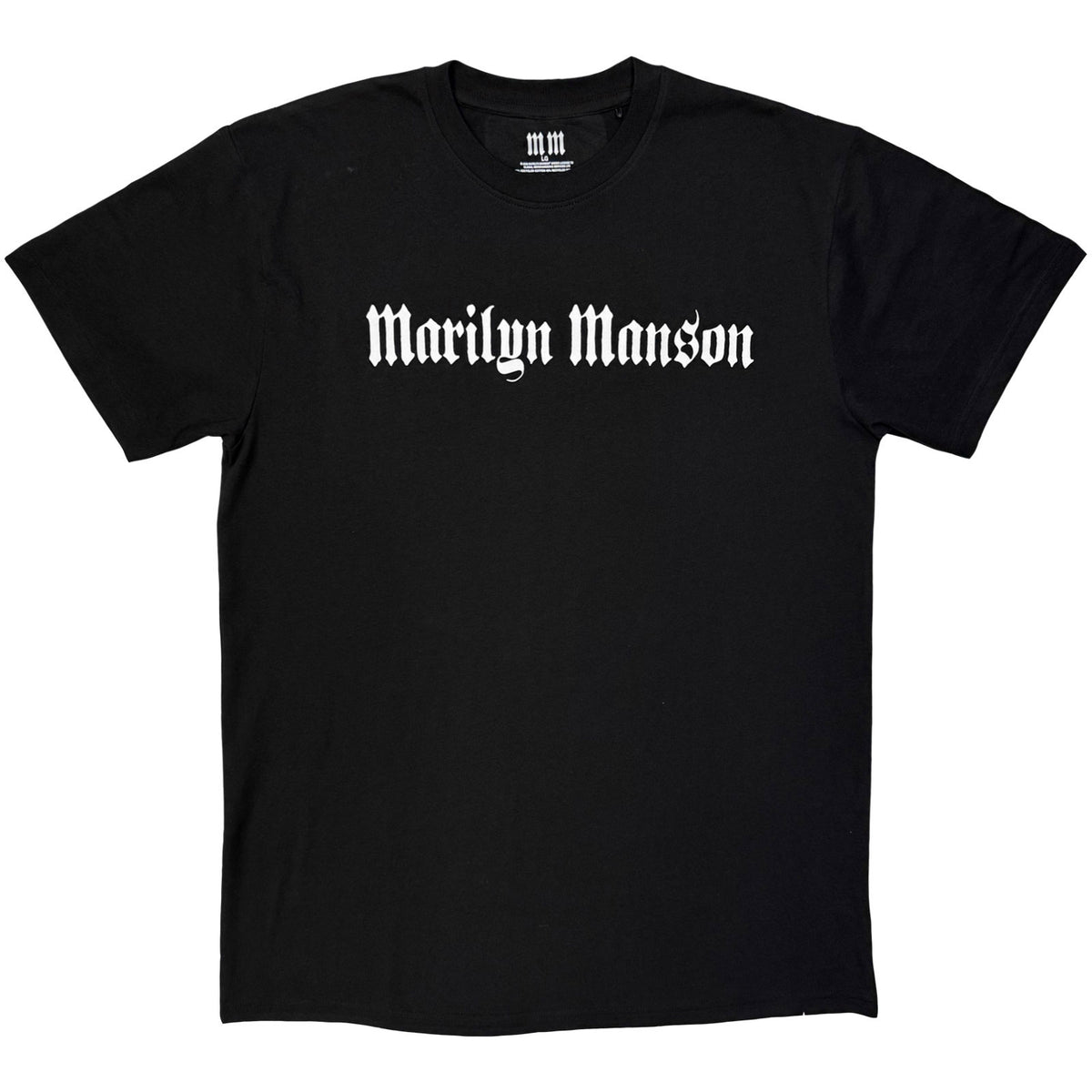 MARILYN MANSON - LOGO MONO - T-Shirt Black