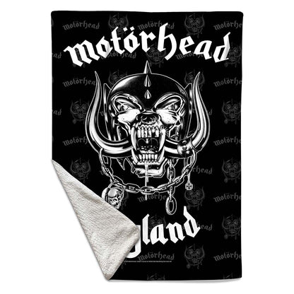 Rocksax Motorhead Sherpa Fleece Blanket - England