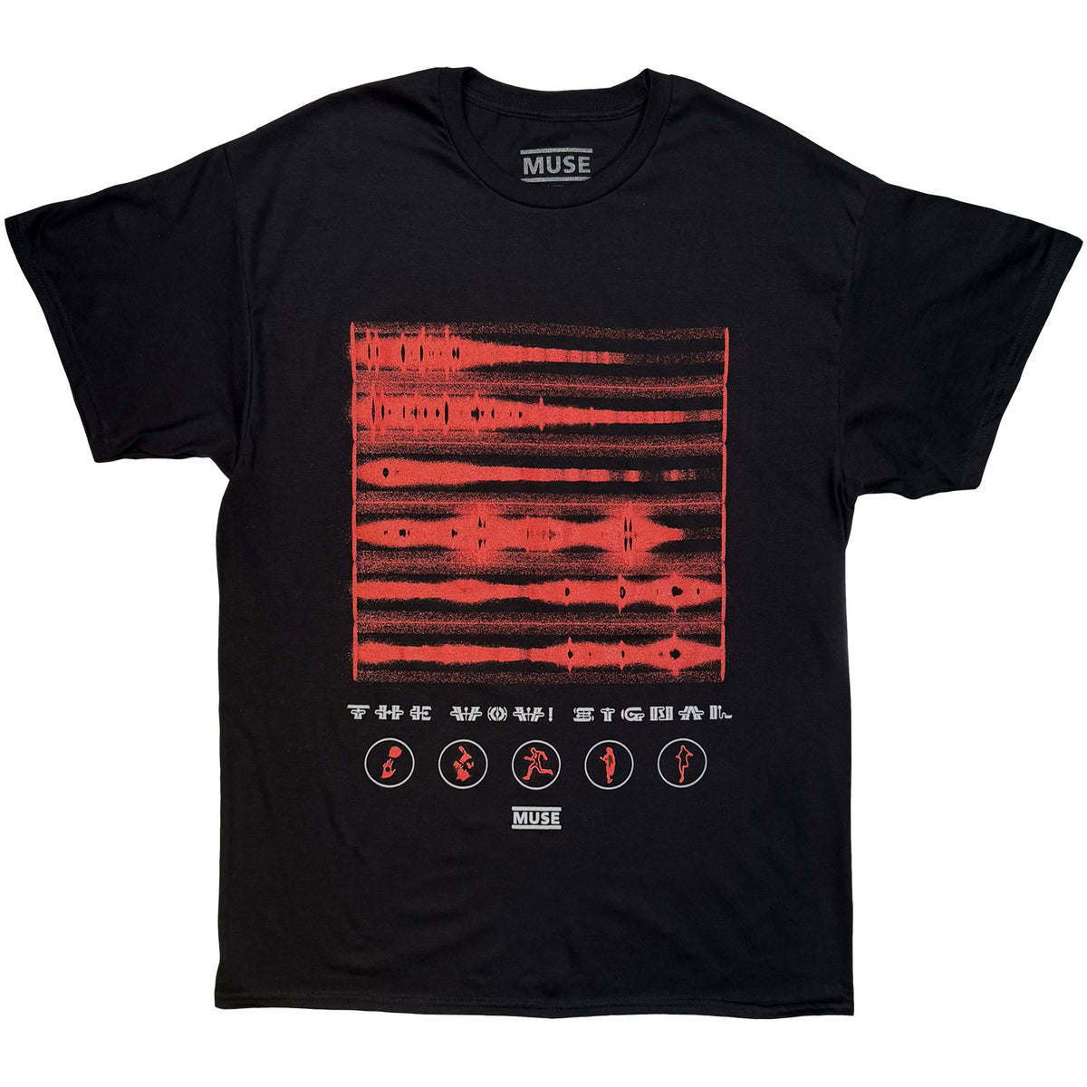 MUSE - WOW WAVES - T-Shirt Black