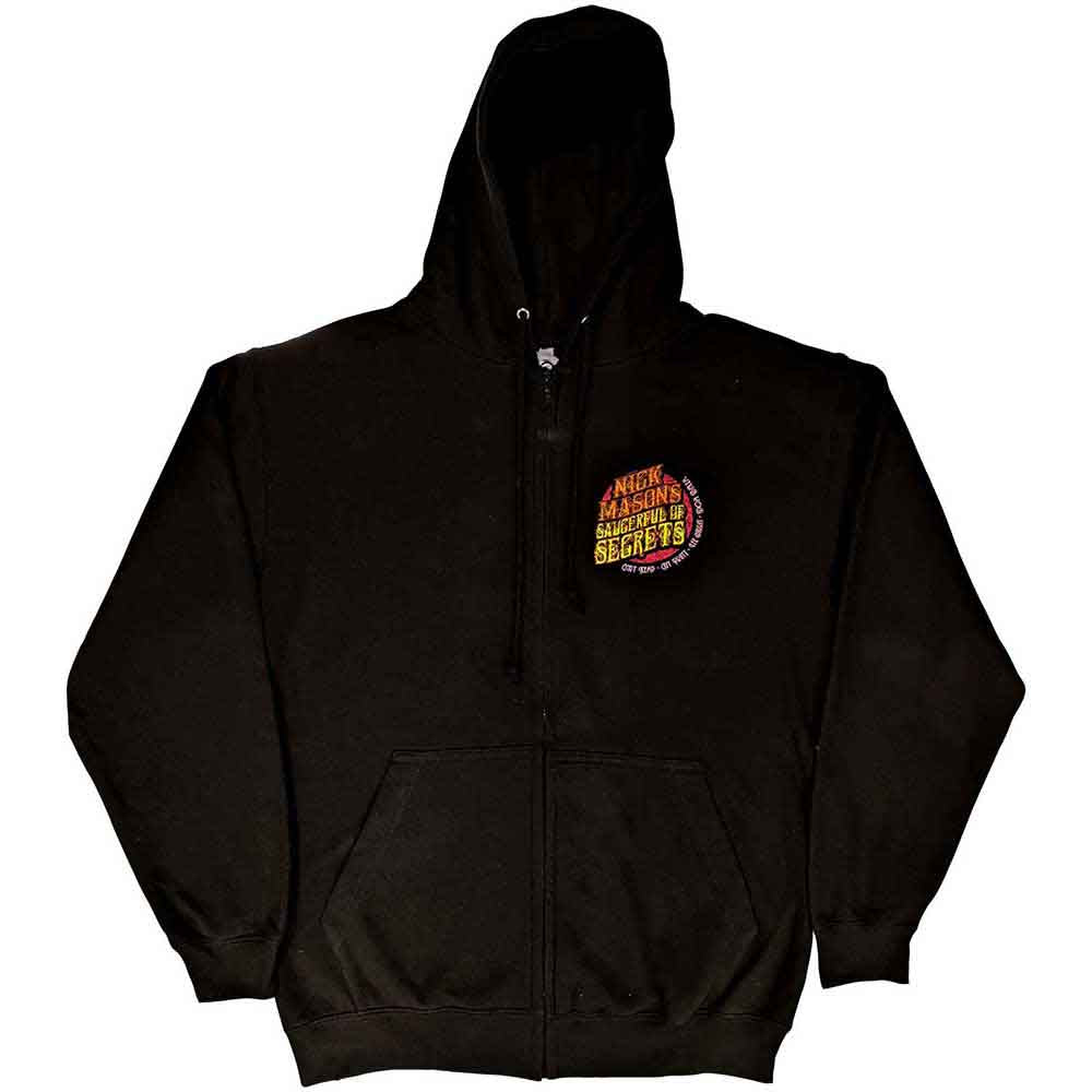 NICK MASON'S SAUCERFUL OF SECRETS - LOGO - Zipped Hoodie Black