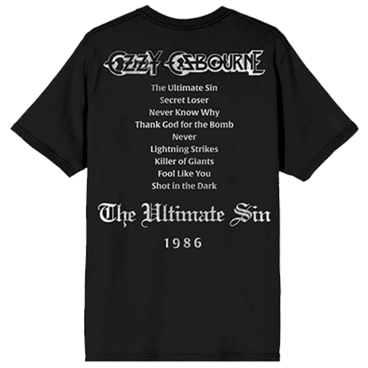 OZZY OSBOURNE - ULTIMATE SIN TRIBUTE - T-Shirt Black