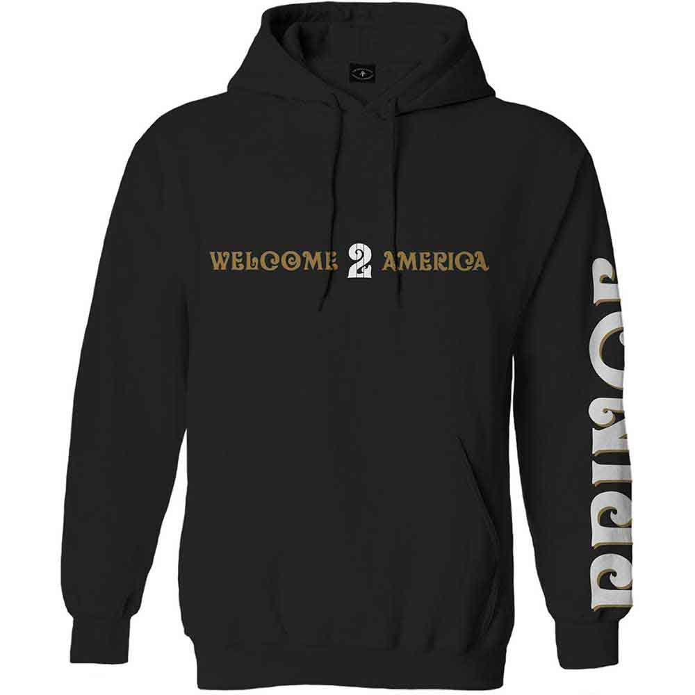 PRINCE - WELCOME 2 AMERICA - Pullover Hoodie Black